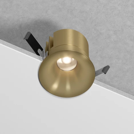 Встраиваемый светильник светодиодный Elektrostandard Bliss 25070/LED 15W 4000K латунь (220V, круглые)