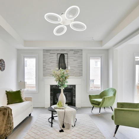 Потолочная люстра светодиодная Escada Koleria 10226/4LED 64W White