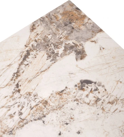 Стол CORNER 120 GLOSS LUXURY PANDORA SOLID CERAMIC / TAUPE, ®DISAUR (арт.614M05846)