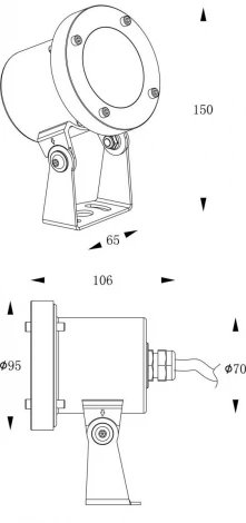 Прожектор уличный Deko-Light Fiara 740005