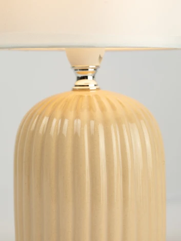 Настольная лампа Rivoli May 7548-502 1 х Е14 40 Вт керамика бежевая с абажуром