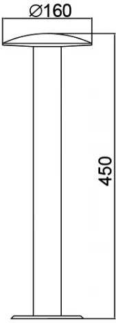 Наземный светильник светодиодный Oasis Light INOX LED ST031002-450 SS