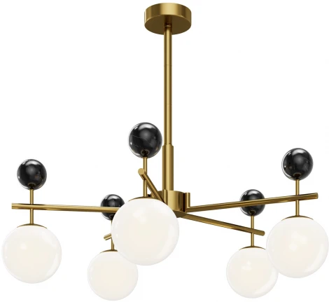 Потолочная люстра на штанге Maytoni Museo MOD436PL-05BS