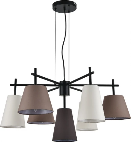 Подвесной светильник (13032/7P Black) Indigo Abbinare V000534 (220V, на тросе)