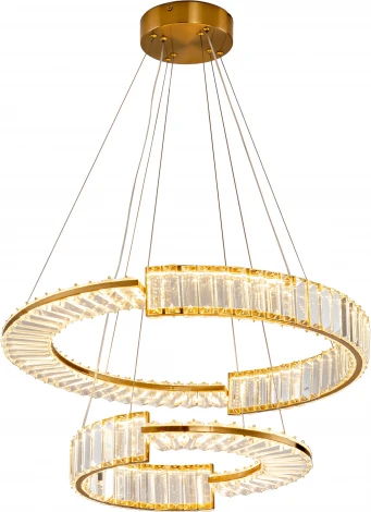 Подвесной светильник ярусный Zortes Moi ZRS.1201.02 (LED, 220V, хрусталь, пульт управления, на тросе, IP21)