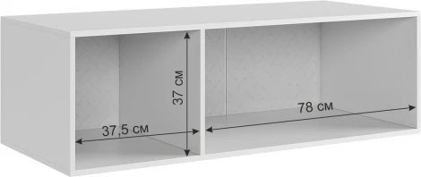 Ева Антресоль трехдверная 117.01 Mebelson (ЛДСП,ПВХ,МДФ/Светлое дерево,Белый) арт.UL.117-M.104.01.3101