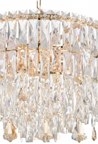 Подвесная люстра Fluorite The Empress FL1061-14P (220V, хрусталь, на цепи, круглые)