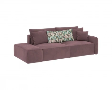 Диван прямой розовый D1 Портленд AAA4149017 Evita Nougat