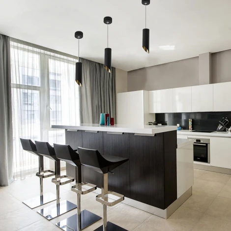 Подвесной светильник Feron 48043 ML1828 MR16 35W черный, золото (220V, на проводе, круглые)