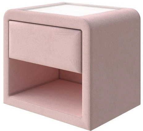 PROxSON Тумба Cube (Ткань: Велюр Ultra Розовый мусс) 52x41