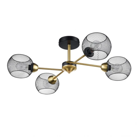 Потолочная люстра на штанге Lumion Tunara 8247/4C черный/бронза, металл Е27 4*60W 220V