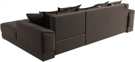 Диван угловой НордСтар правый угол (Коричневый/Велюр) Лига Диванов арт.121109