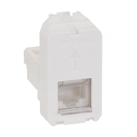 Розетка интернет RG45 5 CAT 1 модульная Meiton A4279C5E