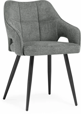 Стул на металлокаркасе Woodville Hera dark gray / black арт.15843