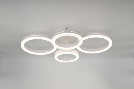 Потолочная люстра светодиодная с пультом кольцо Rivoli Juniper 6187-702 (регулировка яркости, 220V, кольцо)