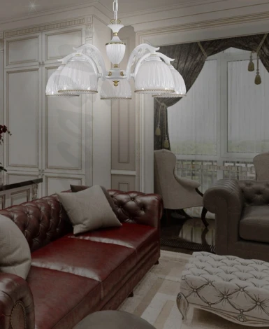 Подвесная люстра Reccagni Angelo L 9601/5 (220V, на цепи)