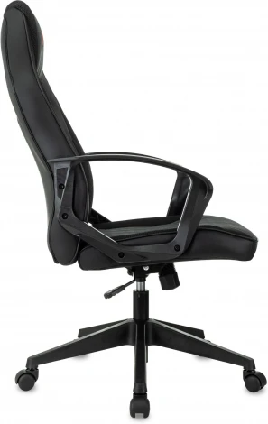 Кресло игровое Zombie 500 черный ткань/эко.кожа крестов. пластик