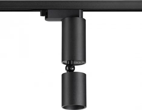 Светильник трековый однофазный трехжильный Novotech Tubo 359319 черный LED 5W 220V 3000K 600Лм (круглые)