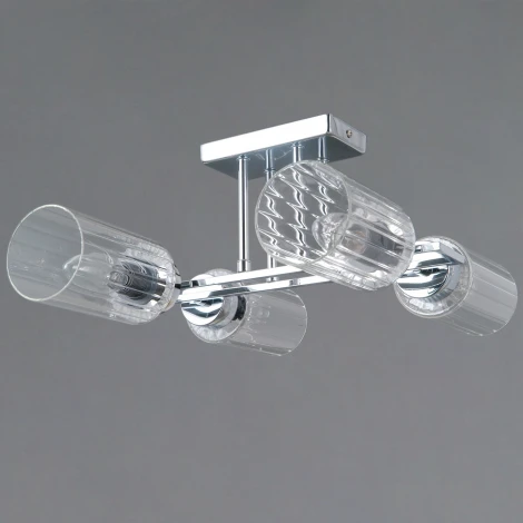 Потолочная люстра на штанге ILLUMICO IL0780-4CSQ-25 CR NAPLES (220V)