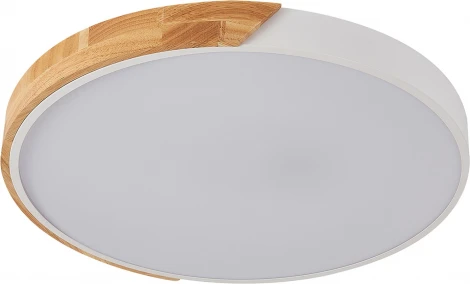 Потолочный светильник круглый светодиодный Natali Kovaltseva Scandinavian LED LAMPS 81182 с пультом ДУ, моб. приложением 140W, белый, LED (регулировка яркости, 220V, круглые)