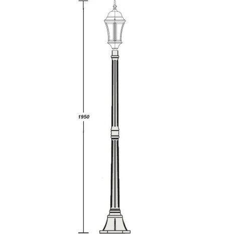 Наземный фонарь Oasis Light Astoria 1 L Bg 91308L