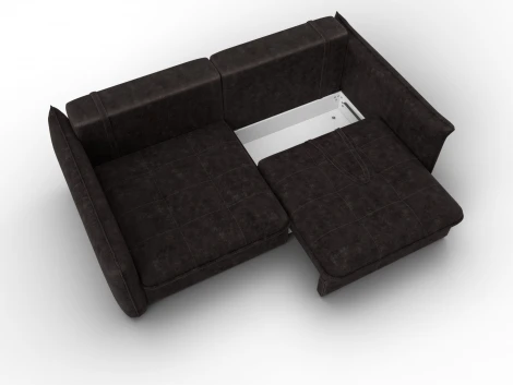 Диван прямой Лига-100 НПБ (ДСП,Фанера/Пластик/Велюр/Коричневый) Лига Диванов 133646