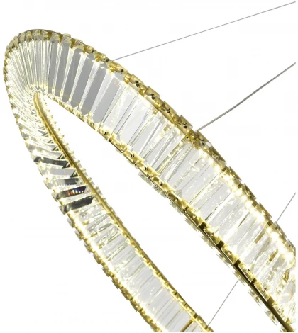 Подвесной светильник ST Luce Ritorto SL6204.311.01 Латунь/Прозрачный LED 1*45W 4000K (220V, на тросе, круглые)