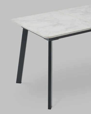 Стол Stool Group Batu new 120-160/80/76 Стол Stool Groupешница ЛМДФ ароза светлая подСтол Stool Groupье металл черный УТ000041938