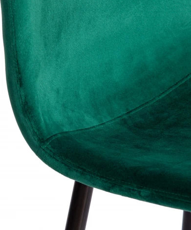 Обеденный стул Tetchair BREEZE (Вельвет,Металл/Зеленый,Черный)