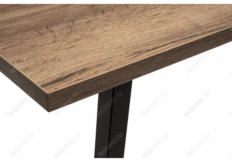 Стол Woodville Эльпатия 150 дуб велингтон / черный матовый 420994