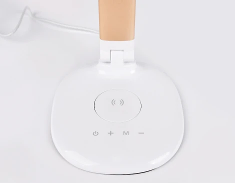 Офисная настольная лампа с беспроводным ЗУ Ambrella Desk DE525 (LED, 220V, диммер, сенсорный выключатель)