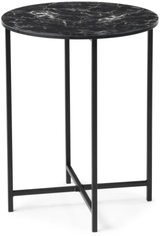 Журнальный стол Манеттия стекло мрамор черный / 507408 Woodville