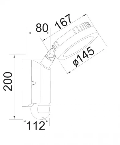 Прожектор уличный Oasis Light W6102S-PIR