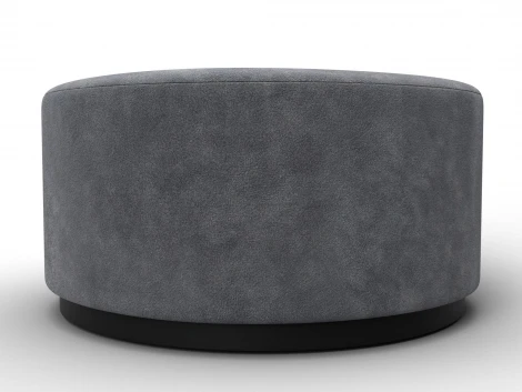 Пуф 005 (ДСП/Пластик/Велюр/Темно-серый) Лига Диванов 132506