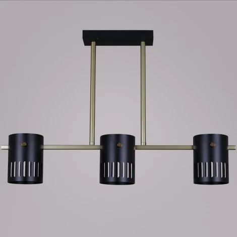 Потолочная люстра на штанге Reluce 06675-0.3-03 GD+BK GX53 (220V)