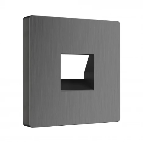 Накладка для телефонной розетки RJ-11 (графит рифленый) Werkel W1192004 (a050743)