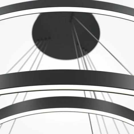 Подвесной светильник ярусный светодиодный Maytoni Rim MOD058PL-L174BK (220V, на тросе)