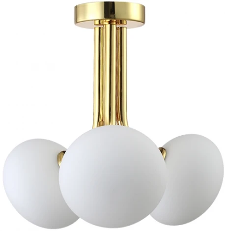 Потолочная люстра на штанге Crystal Lux Alicia SP3 GOLD/WHITE