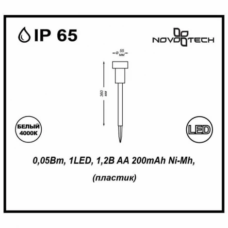 Грунтовый светильник Novotech Solar 357206