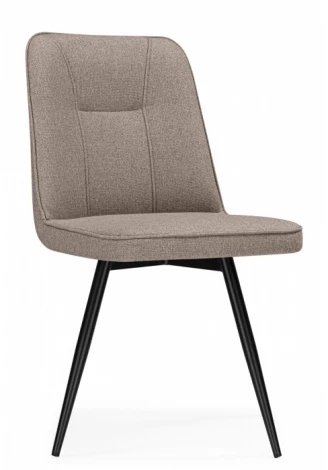 Обеденный стул Woodville Texas (Металл, Рогожка/Черный) арт.15887