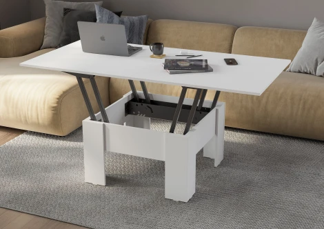 Стол-трансформер СТЖ-006 Hesby ЛДСП/Белый арт.HSBC_NF-00003439000057767