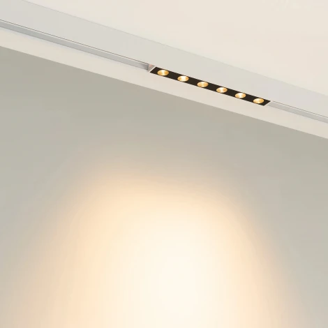 Трековый светильник магнитный Downlight MAG-DOTS-25-L600-18W Warm3000 (WH, 30 deg, 24V) (Arlight, IP20 Металл) 050054 (LED)