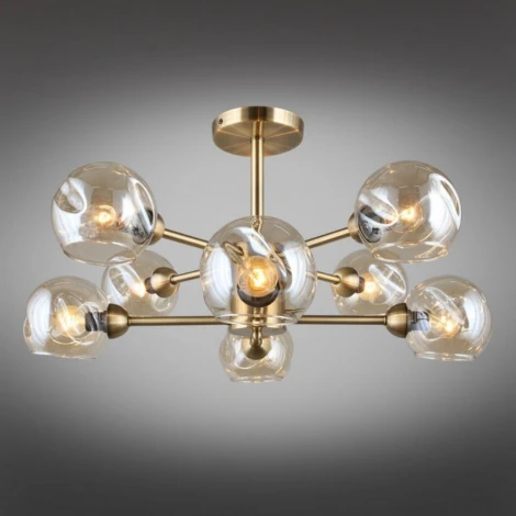 Потолочная люстра на штанге Omnilux 933 OML-93307-08 (220V, шарики)