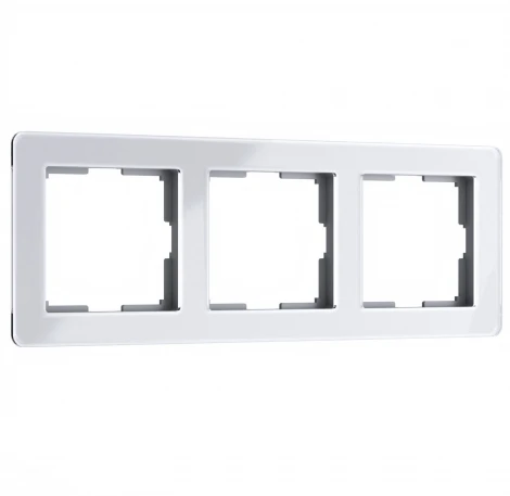 Рамка на 3 поста Acrylic (белый) Werkel W0032701 (a059315)