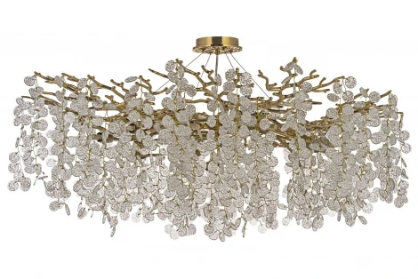 Подвесная люстра Dio D`arte Tavenna Gold Tavenna H 1.5.100.102 G (220V, хрусталь, на тросе)