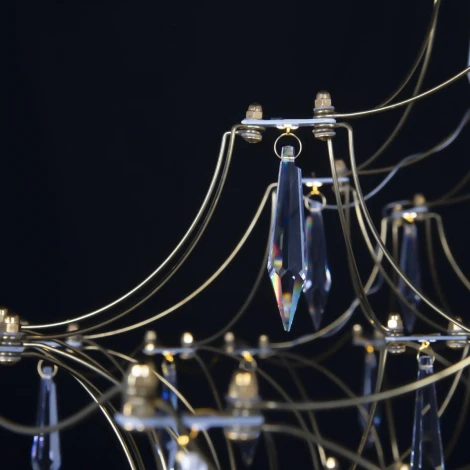 Подвесная люстра Loft It Mira 10259/800 Gold Asfour (LED, 220V, на тросе)