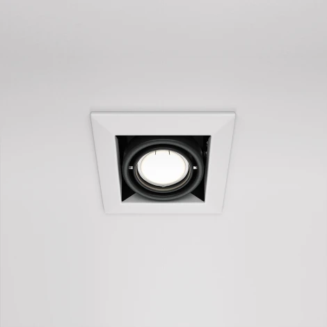 Встраиваемый светильник Metal Modern GU10 1x50Вт Maytoni Technical DL008-2-01-W (220V)