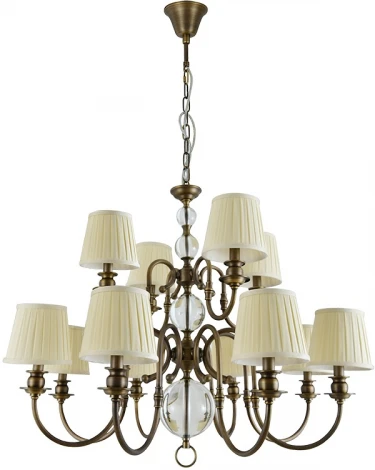 Подвесная люстра Newport 3100 3112/С black brass без абажуров (220V, на цепи)