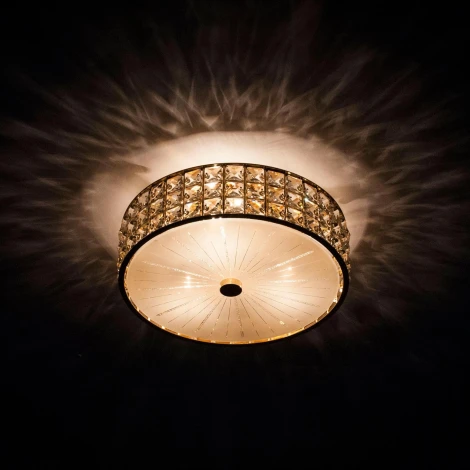 Потолочный светильник круглый Citilux Портал CL324132 (220V, хрусталь K9)