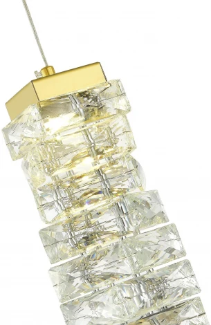 Подвесной светильник ST Luce Espira SL6010.203.08 Золотистый/Прозрачный LED 1*8W (220V, на проводе)